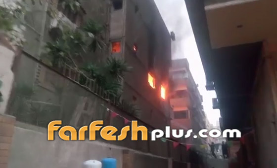  صورة رقم 9 - فيديو وصور: احتراق منزل إيهاب توفيق ووفاة والده مخنوقا بالدخان!