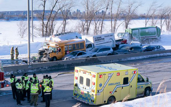 بالفيديو والصور: 200 مركبة في تصادم مروع في كندا والضحايا بالعشرات صورة رقم 4