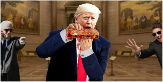 بالصور الرئيس دونالد ترامب يعشق الأطعمة السريعة: البيتزا البرجر والتاكو صورة رقم 12