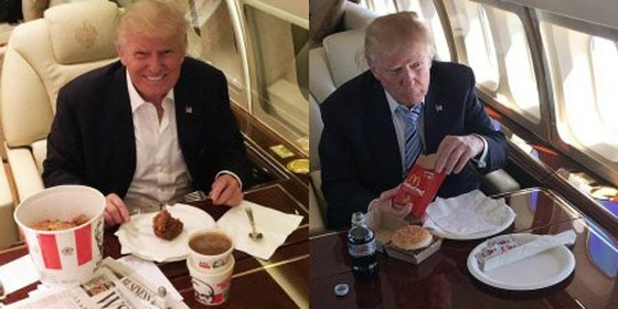 بالصور الرئيس دونالد ترامب يعشق الأطعمة السريعة: البيتزا البرجر والتاكو صورة رقم 18