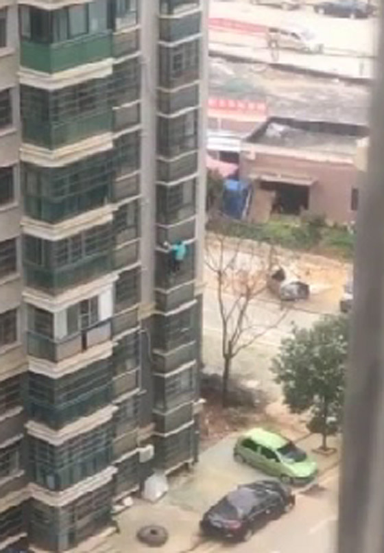 فيديو مثير: مسنة صينية تتسلق 8 طوابق لأسفل هربا من حبس ابنها لها  صورة رقم 5