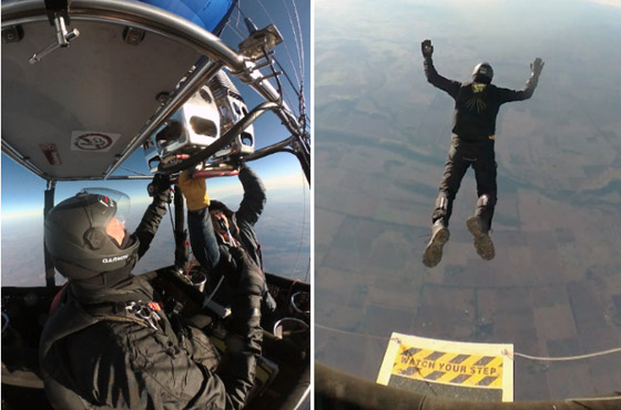 مغامر يقفز من منطاد على ارتفاع 24 ألف قدم بعد مشكلة مفاجئة في الهواء! صورة رقم 13