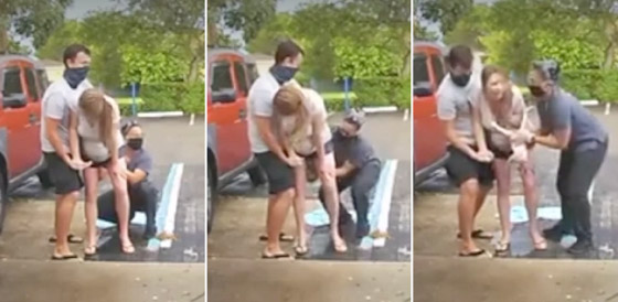 فيديو صادم ومثير: ولادة طفل أمريكي والأم واقفة على قدميها في الشارع! صورة رقم 2