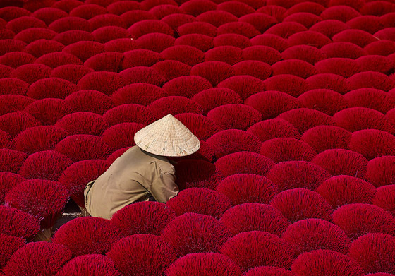 صور مدهشة: مشاهد مبهرة من الألوان الزاهية في قرية البخور في فيتنام صورة رقم 8