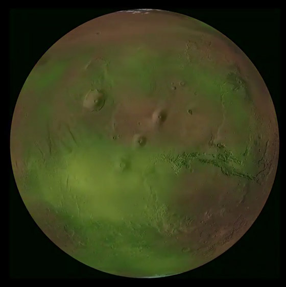 فيديو وصور: مسبار فضائي يرصد توهج أخضر مخيف في كوكب المريخ! صورة رقم 5