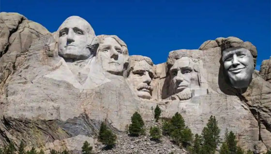هل سيتم وضع صورة ترامب على جبل راشمور مع الرؤساء العظماء؟ صورة رقم 6