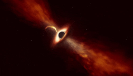 تلسكوبات العالم ترصد ثقبا أسود يلتهم نجما ويُحدث انفجارا ضوئيا ضخما صورة رقم 3