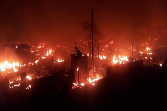 إحراق مخيم للاجئين السوريين في شمال لبنان صورة رقم 7