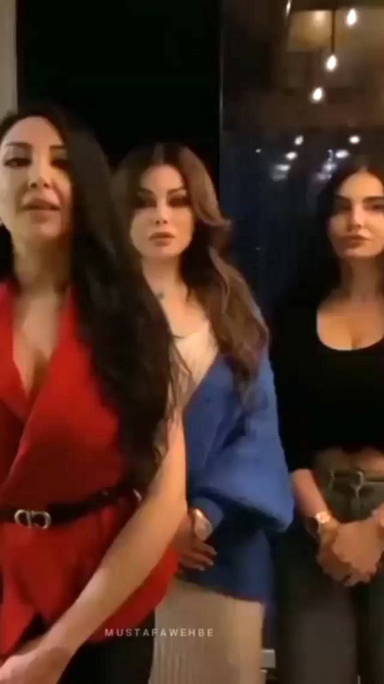 فيديو ‏رقص هيفاء وهبي على ‏أغنية (نظرة) لحكيم مع صديقاتها صورة رقم 1