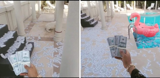 فيديو محمد رمضان يستفز المصريين ويرمي الدولارات من جديد متحديا المنتقدين! صورة رقم 1