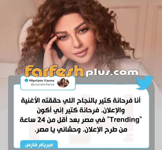 نجوم مصر والجمهور يهاجمون ميريام فارس لظهورها في إعلان بعد انتقادها لمصر صورة رقم 7