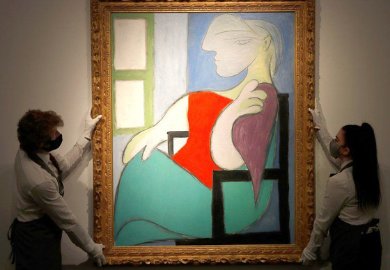 لوحة للرسام بيكاسو تباع بأكثر من 100 مليون دولار في مزاد بنيويورك صورة رقم 1