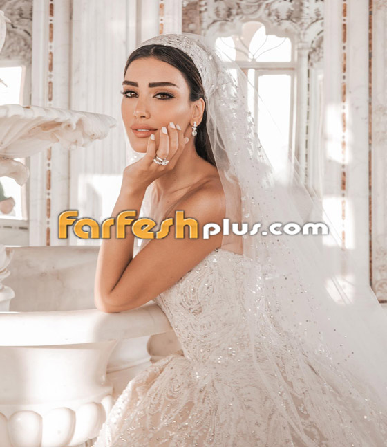 صور وفيديو - إطلالة ملكية للإعلامية اللبنانية جيسيكا عازار بالفستان الأبيض في حفل زفافها صورة رقم 9