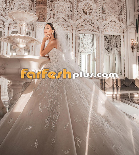 صور وفيديو - إطلالة ملكية للإعلامية اللبنانية جيسيكا عازار بالفستان الأبيض في حفل زفافها صورة رقم 11
