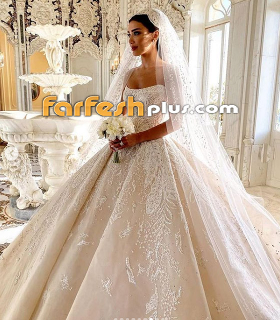 صور وفيديو - إطلالة ملكية للإعلامية اللبنانية جيسيكا عازار بالفستان الأبيض في حفل زفافها صورة رقم 14