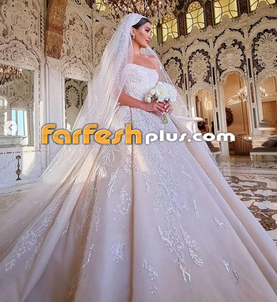 صور وفيديو - إطلالة ملكية للإعلامية اللبنانية جيسيكا عازار بالفستان الأبيض في حفل زفافها صورة رقم 15