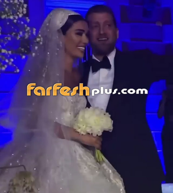 صور وفيديو - إطلالة ملكية للإعلامية اللبنانية جيسيكا عازار بالفستان الأبيض في حفل زفافها صورة رقم 5