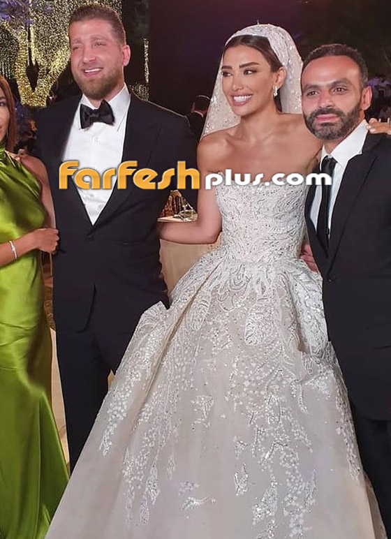 صور وفيديو - إطلالة ملكية للإعلامية اللبنانية جيسيكا عازار بالفستان الأبيض في حفل زفافها صورة رقم 7