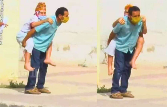فيديو مؤثر: تونسي حمل والدته المريضة بالكورونا على ظهره للمستشفى صورة رقم 3