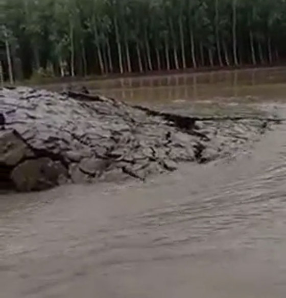 فيديو لظاهرة غريبة في الهند.. ظهور أرض بشكل مفاجئ من تحت الماء! صورة رقم 6