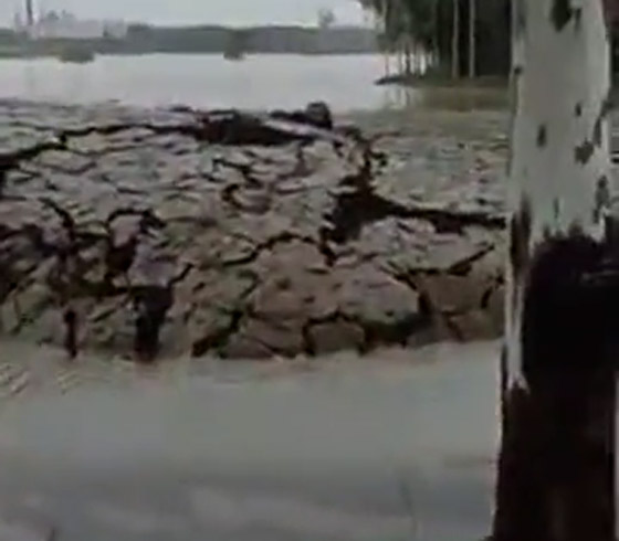 فيديو لظاهرة غريبة في الهند.. ظهور أرض بشكل مفاجئ من تحت الماء! صورة رقم 7