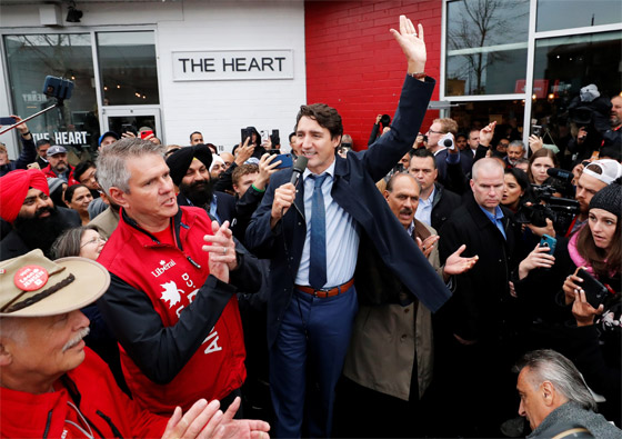 حزب ترودو ينتزع فوزا بالانتخابات في كندا ومنافسوه يقرون بالهزيمة صورة رقم 1