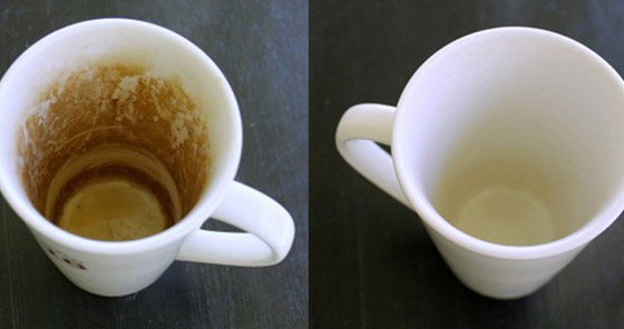 إليكم طرق بسيطة للتخلص من بقع وإصفرار أكواب الشاي صورة رقم 4