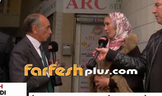 فيديو: كاتب فرنسي يعارض الإسلام يتحدى سيدة مغربية أن تخلع حجابها لتثبت أنها 