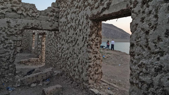 فيديو وصور: قرية غارقة في العراق تطفو بعد 36 عاما من اختفائها صورة رقم 9