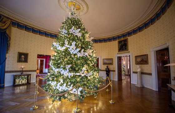 السيدة الأمريكية الأولى جيل بايدن تنشر صور زينة الميلاد في البيت الأبيض صورة رقم 13