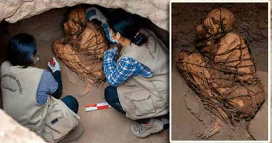 بالصور.. مومياء غريبة مكبلة اليدين بالحبال في مقبرة تحت الأرض! صورة رقم 4