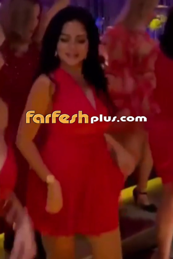 رانيا يوسف وسهرة رقص احتفالا بعيد ميلادها في إسبانيا (صور وفيديو).. الكل يرتدون الأحمر! صورة رقم 5