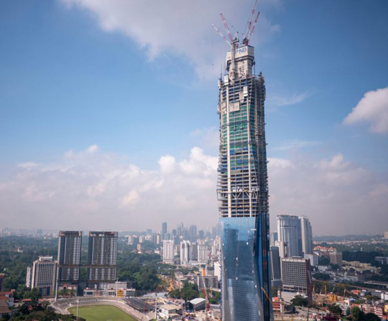 بالصور.. ثاني أعلى مبنى في العالم يقترب من الاكتمال صورة رقم 7