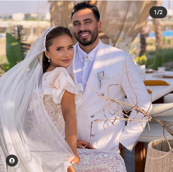 فيديوهات وصور: نيللي كريم تتألق بالفستان الابيض المبهر في حفل زفافها على هشام عاشور  صورة رقم 2