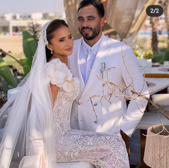 فيديوهات وصور: نيللي كريم تتألق بالفستان الابيض المبهر في حفل زفافها على هشام عاشور  صورة رقم 5