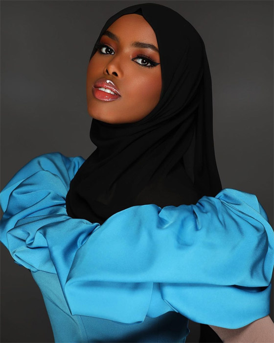 خديجة عمر: أول صومالية محجبة تنافس على لقب ملكة جمال العالم صورة رقم 4