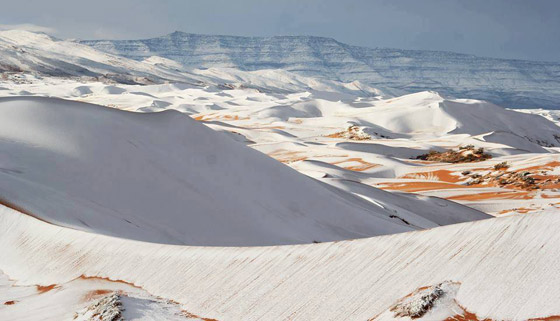 ظاهرة غريبة.. أكبر صحراء حارة في العالم مغطاة بالثلوج! صور صورة رقم 10