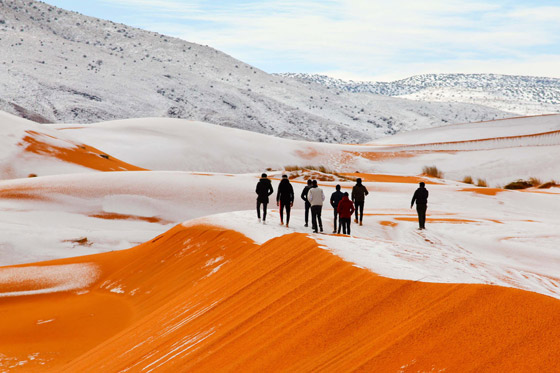 ظاهرة غريبة.. أكبر صحراء حارة في العالم مغطاة بالثلوج! صور صورة رقم 18