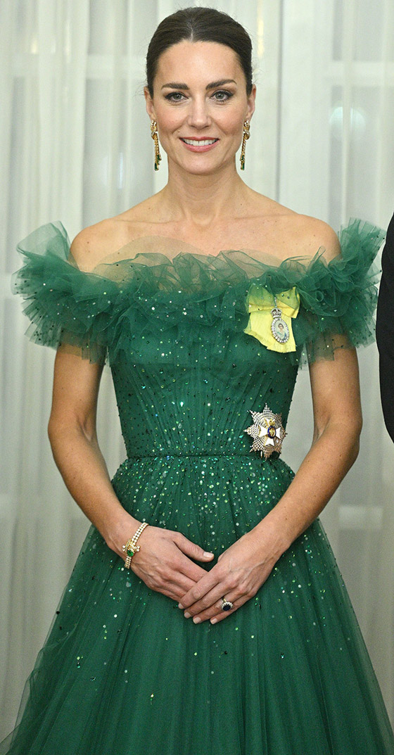  صورة رقم 7 - صور: كيت ميدلتون بفستان أخضر زمردي خلاب في جامايكا.. ما كلفته؟
