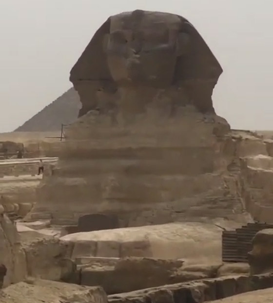  صورة رقم 5 - فيديو لتمثال أبو الهول وهو 
