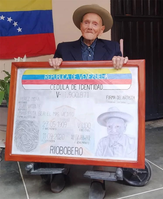  صورة رقم 3 - أكبر رجل معمر على قيد الحياة.. مزارع فنزويلي عمره 112 عاما