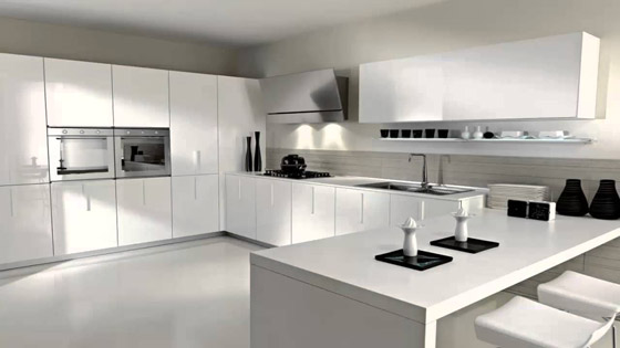  صورة رقم 4 - أفكار لجعل المطبخ الأبيض العصري يبدو أكثر جمالاً