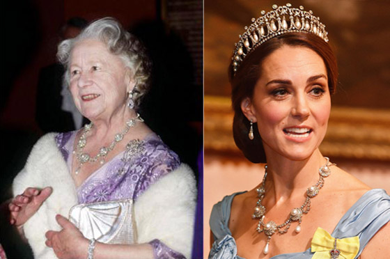  صورة رقم 10 - بالصور: إليكم مجوهرات مهمة أقرضتها الملكة إليزابيث لـ كيت ميدلتون