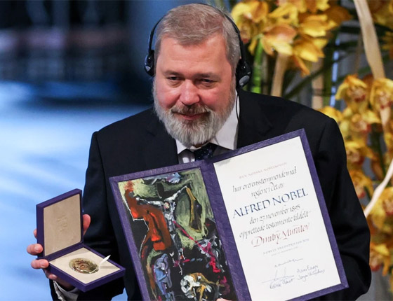  صورة رقم 14 - روسي حاصل على جائزة نوبل باع ميداليته بـ104 مليون دولار لأطفال أوكرانيا