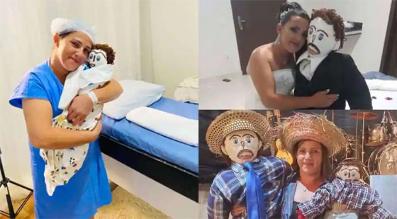 صور: امرأة برازيلية تتزوج دمية وتعلن إنجاب طفل منها! صورة رقم 1