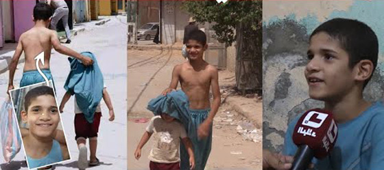  صورة رقم 2 - صورة تخطف القلوب.. طفل جزائري خلع قميصه ليحمي شقيقه من الشمس