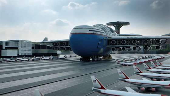  صورة رقم 15 - فيديو وصور: مهندس يمني يبتكر نموذجا لفندق طائر يحلق بالسماء لسنوات