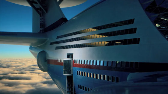  صورة رقم 20 - فيديو وصور: مهندس يمني يبتكر نموذجا لفندق طائر يحلق بالسماء لسنوات