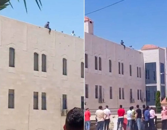  صورة رقم 3 - بالفيديو: طالب أردني يحاول الانتحار من أعلى مبنى جامعي.. تعرض لظلم!