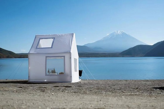 خيمة قابلة للنفخ يمكن تحويلها لمنزل تخييم في دقائق صورة رقم 7